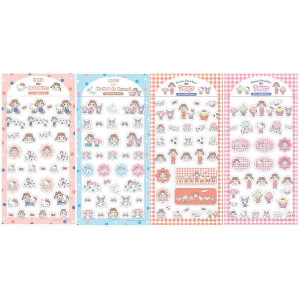 Sanrio Characters x PEKO Sticker Sheet Set - Dot & Checker