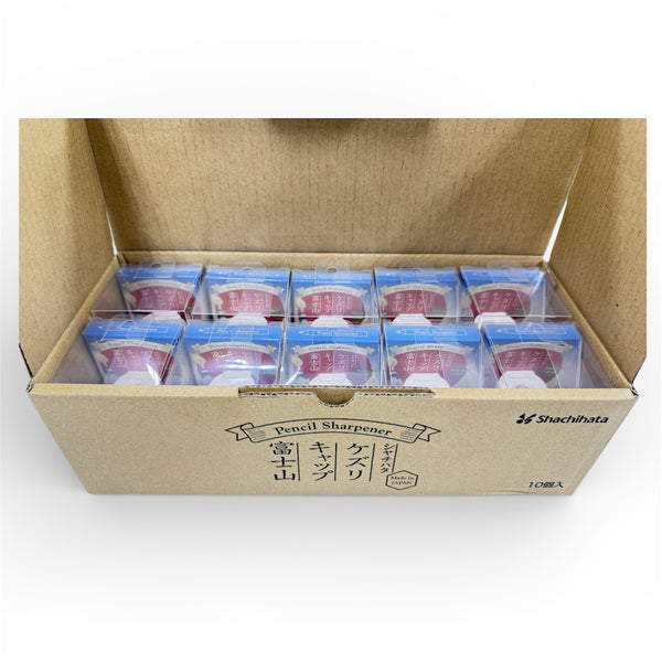 Full Box of 10 Shachihata Pencil Sharpener - Mt. Fuji Blue JP ZKC-F1-H | papermindstationery.com