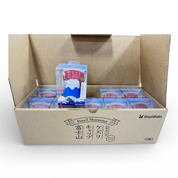 Full Box of 10 Shachihata Pencil Sharpener - Mt. Fuji Blue JP ZKC-F1-H | papermindstationery.com