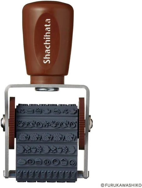 Shachihata Rotating Decoration Stamp - Furukawashiko Pattern C NRD13A10