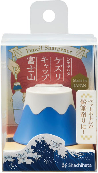 Shachihata Pencil Sharpener PET-Bottle Mounting Cap - Mt. Fuji Blue ZKC-F1-H
