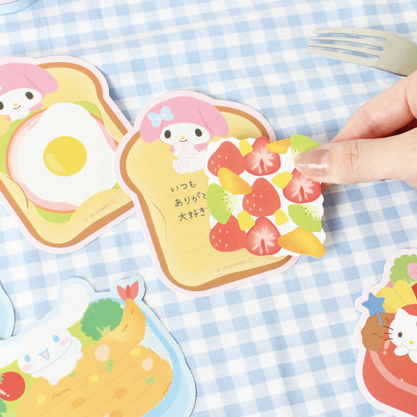 Sanrio Character Hidden Message Memo Bento My Meloday (Pack of 5) | papermindstationery.com