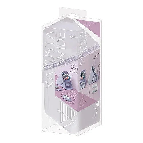Sonic Kakusta Wide Portable Pen Case Stand with Drawer – Silicone Type Violet FD-2045-V | papermindstationery.com