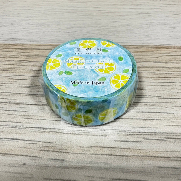 Seitousha 15mm Washi Tape - Lemon Water (Pack of 5) | papermindstationery.com