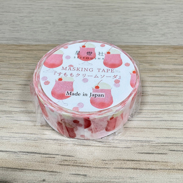 Seitousha 15mm Washi Tape Japanese Plum Cream Soda MT5-530 decorating journal & diary book