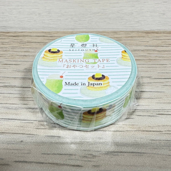 Seitousha 15mm Washi Tape - Morning Pancake & Cream Soda (Pack of 5) | papermindstationery.com