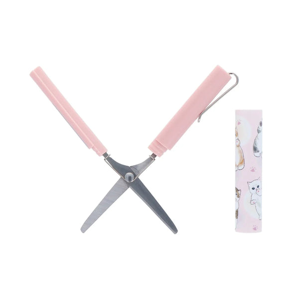 Sunstar Stationery Stickyle Scissors Mofusand Nyanko Pink S3721779