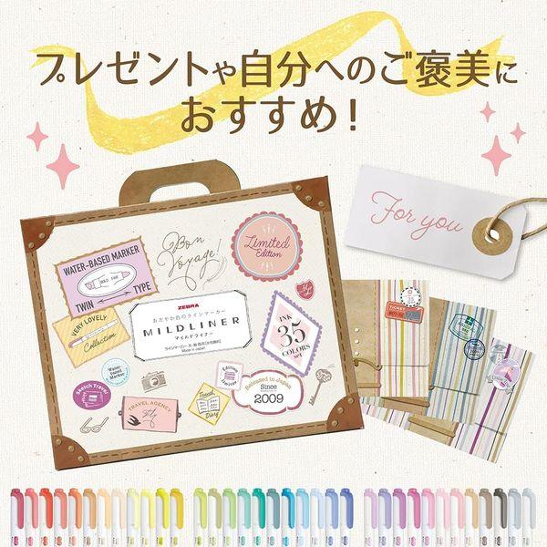 Zebra Mildliner Highlighter Marker Pen Limited Edition 35 Color Set (Pack of 1) | papermindstationery.com