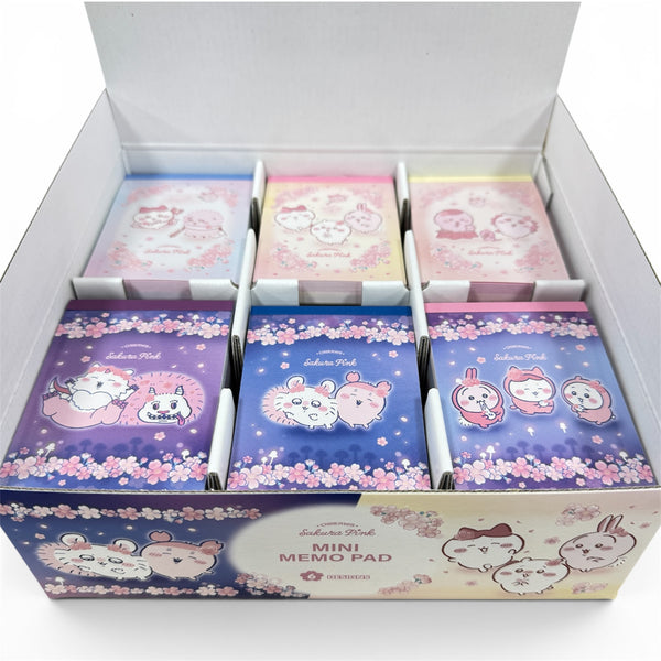 Chiikawa Cherry Blossom Fairy Mini Memo Pad Display Set of 30 | papermindstationery.com