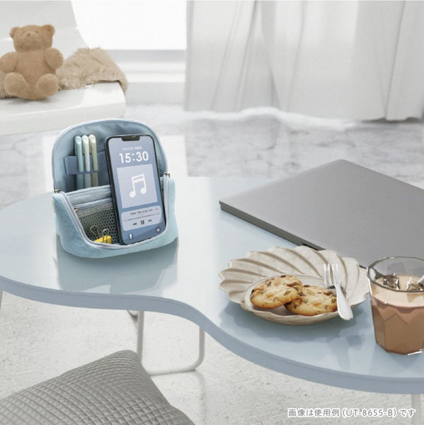 Sonic Smart-Sta Wide Ash Mobile “Stand Bag-in-Bag U-trim” Blue UT-8655-B