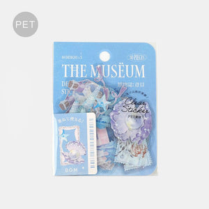 BGM Transparent Clear Sticker Flake SEAL - Natural History Blue Shell | papermindstationery.com | BGM, Flake Stickers, New Arrival