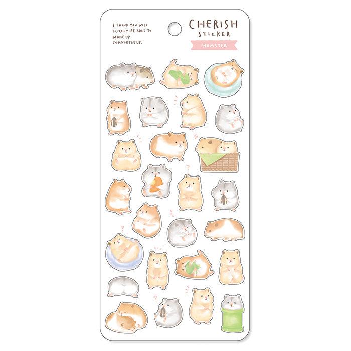 Mind Wave Sticker Sheet - Adorable Animal Hamster | papermindstationery.com