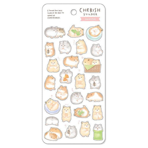 Mind Wave Sticker Sheet - Adorable Animal Hamster | papermindstationery.com