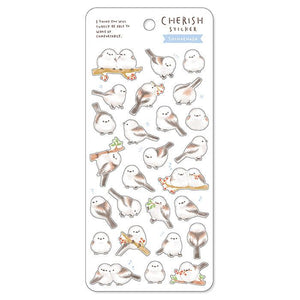 Mind Wave Sticker Sheet - Adorable Bird Long-tailed Tit | papermindstationery.com | Mind Wave, New Arrival, Sticker Sheet