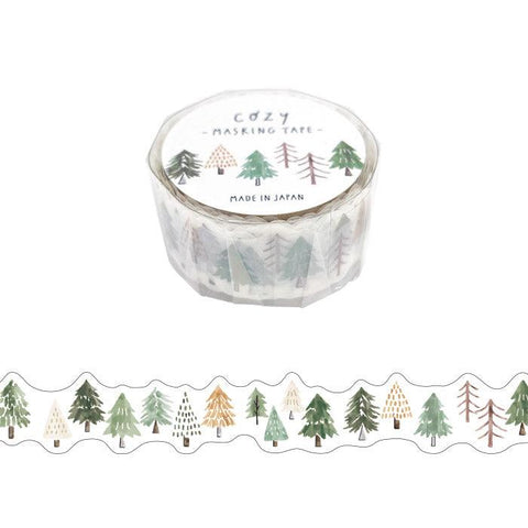 Mind Wave Washi Tape 18mm Die Cut Masking Tape - Forest Trees in Styles | papermindstationery.com