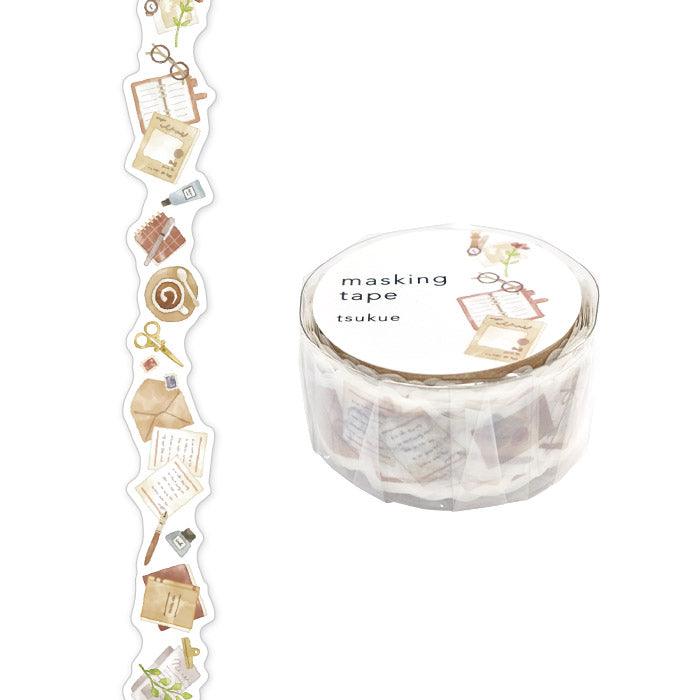 Mind Wave Die Cut Washi Tape - Book Brown