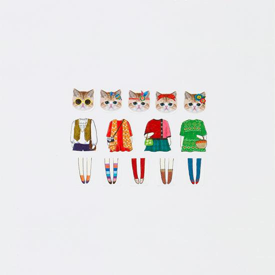 Bande Washi sticker roll Washi Tape Set - Red Tabby Cat | papermindstationery.com | Bande, Cat, Masking Roll Stickers, Pet