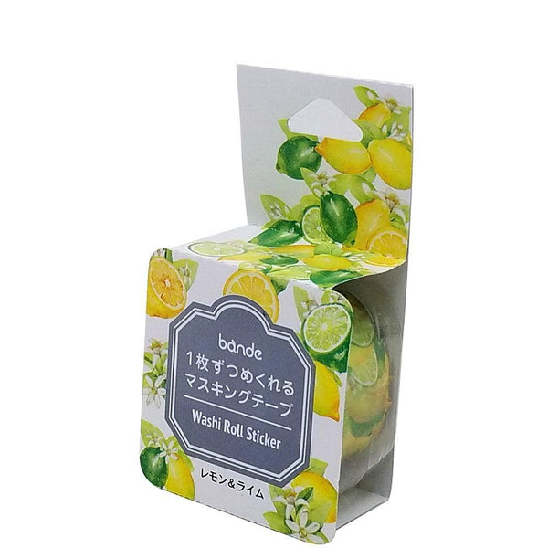 Bande Washi sticker roll Washi Tape - Lemon and Lime | papermindstationery.com | Bande, Food, Fruit, Masking Roll Stickers