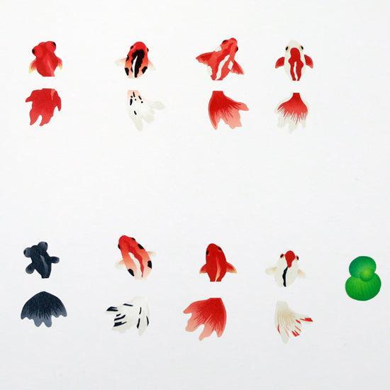 Bande Washi sticker roll Washi Tape - Goldfish | papermindstationery.com