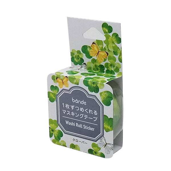 Bande Washi sticker roll Washi Tape - Clover | papermindstationery.com | Bande, Flower, Masking Roll Stickers, Plant