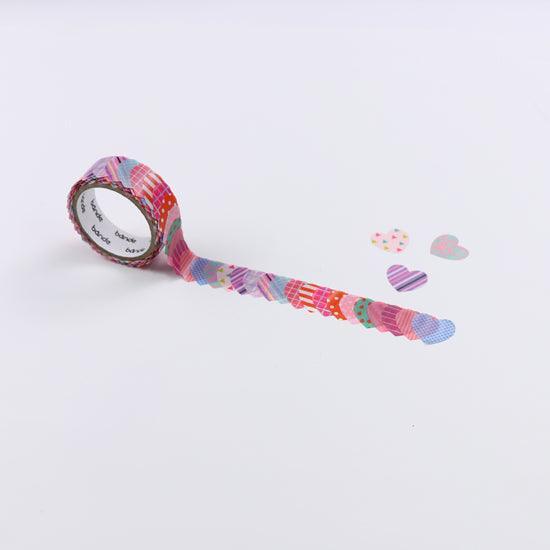 Bande Washi sticker roll Washi Tape - Heart Deux | papermindstationery.com | Bande, Heart, Masking Roll Stickers, Others