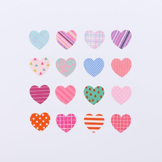 Bande Washi sticker roll Washi Tape - Heart Deux | papermindstationery.com | Bande, Heart, Masking Roll Stickers, Others