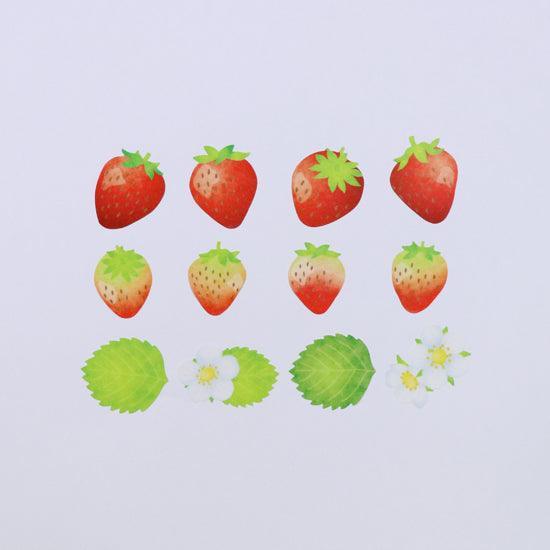 Bande Washi sticker roll Washi Tape - Strawberry | papermindstationery.com | Bande, Fruit, Masking Roll Stickers