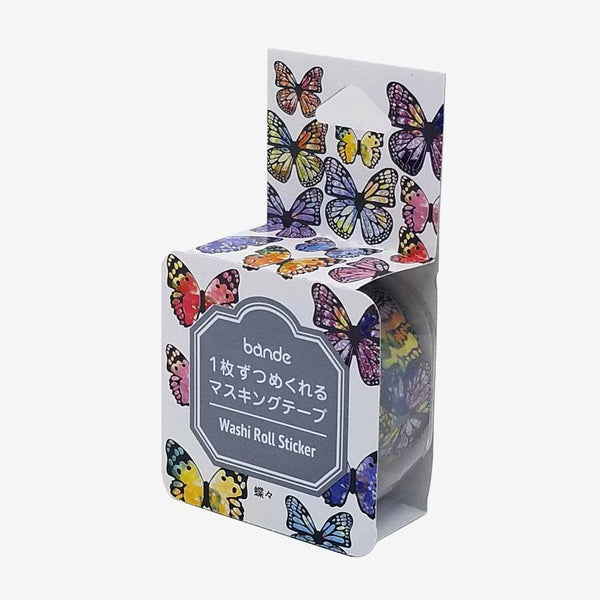 Bande Washi sticker roll Washi Tape - Butterfly | papermindstationery.com | Animal, Bande, Butterfly, Masking Roll Stickers