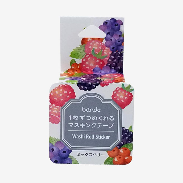 Bande Washi sticker roll Washi Tape - Mixed berry | papermindstationery.com | Bande, Food, Fruit, Masking Roll Stickers