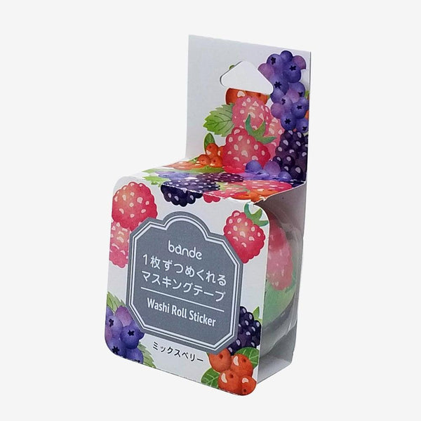 Bande Washi sticker roll Washi Tape - Mixed berry | papermindstationery.com | Bande, Food, Fruit, Masking Roll Stickers