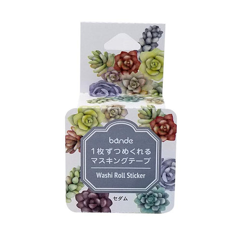 Bande Washi sticker roll Washi Tape - Sedum Flower | papermindstationery.com | Bande, Flower, Masking Roll Stickers, Plant, sale