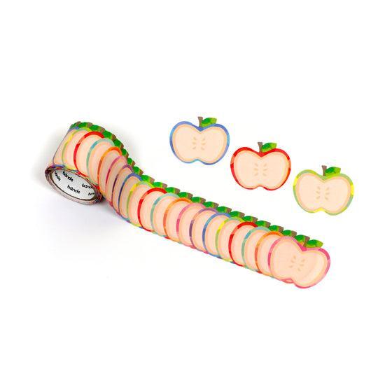 Bande Washi Sticker roll Writable Washi Tape - Apple | papermindstationery.com | Apple, Bande, Fruit, Masking Roll Stickers