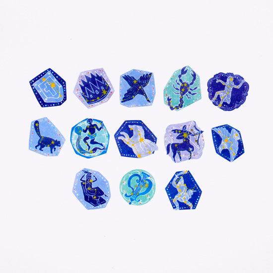 Bande Washi sticker roll Washi Tape - Summer Constellation | papermindstationery.com | Bande, Masking Roll Stickers, Space