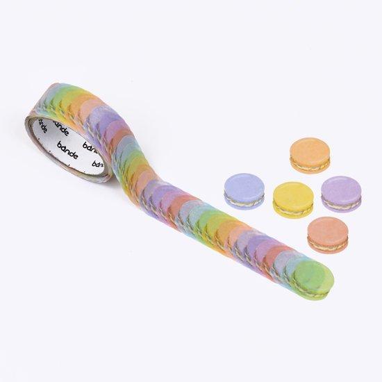 Bande Washi sticker roll Washi Tape - Macaron Pastel Color | papermindstationery.com | Bande, Dessert, Masking Roll Stickers
