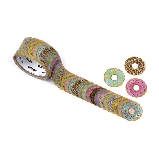 Bande Washi sticker roll Washi Tape - Donut | papermindstationery.com | Bakery, Bande, Masking Roll Stickers