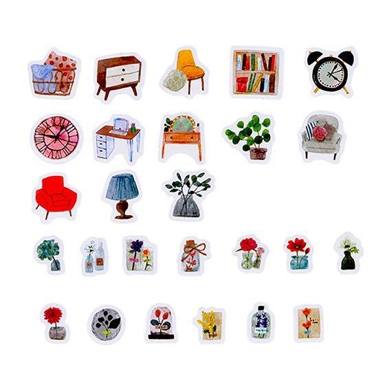 Bande Washi sticker roll Washi Tape - My Room Kalo Set | papermindstationery.com | Bande, home, Masking Roll Stickers