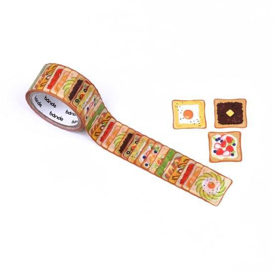 Bande Washi sticker roll Washi Tape - Toast | papermindstationery.com | Bakery, Bande, Masking Roll Stickers