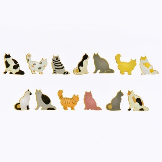 Bande Washi sticker roll Washi Tape - Cat Shaped Cookies | papermindstationery.com | Bande, Dessert, Masking Roll Stickers