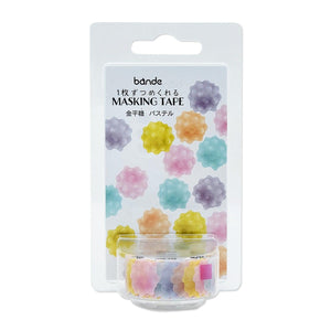 Bande Washi sticker roll Washi Tape - Japanese Kompeito Candy Pastel Color | papermindstationery.com | Bande, Dessert, Masking Roll Stickers, Washi Tapes