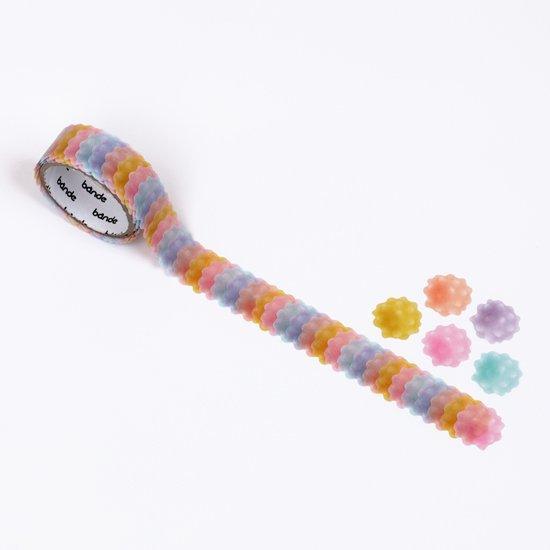 Bande Washi sticker roll Washi Tape - Japanese Kompeito Candy Pastel Color | papermindstationery.com | Bande, Dessert, Masking Roll Stickers, Washi Tapes