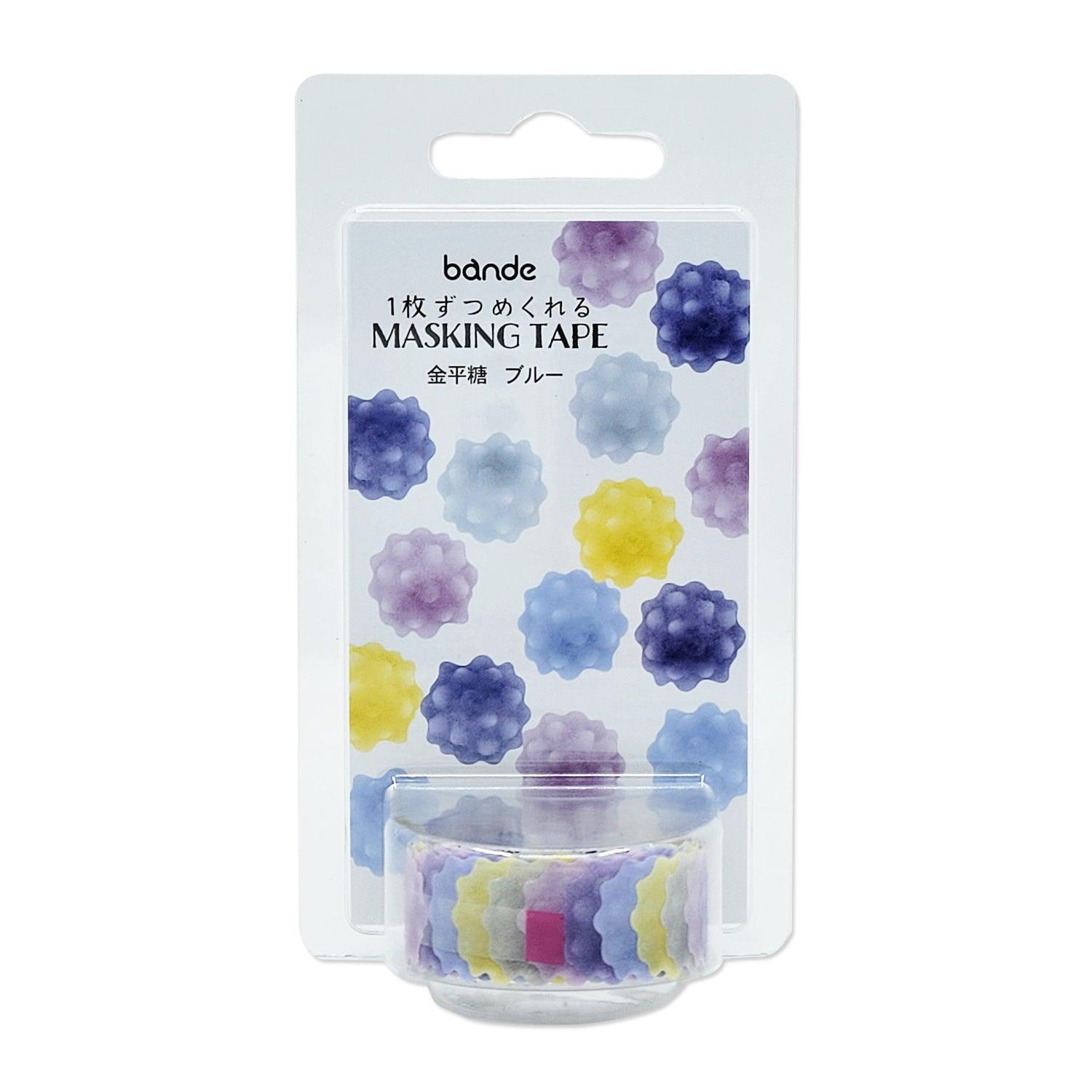 Bande Washi sticker roll Washi Tape - Japanese Kompeito Candy Blue Color | papermindstationery.com | Bande, Dessert, Masking Roll Stickers, Washi Tapes