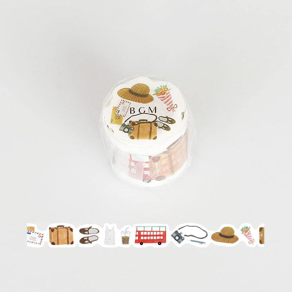 BGM Washi Tape Cutters/Mold 30mm - People Journey | papermindstationery.com | 30mm, BGM, diecut, Travel, Washi Tapes