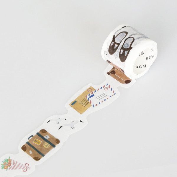 BGM Washi Tape Cutters/Mold 30mm - People Journey | papermindstationery.com | 30mm, BGM, diecut, Travel, Washi Tapes