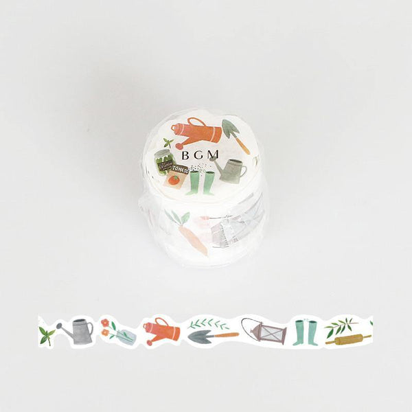 BGM Washi Tape Cutters/Mold 30mm - Gardening | papermindstationery.com | 30mm, BGM, diecut, Flower, masking tape, Sticker, Washi Tapes