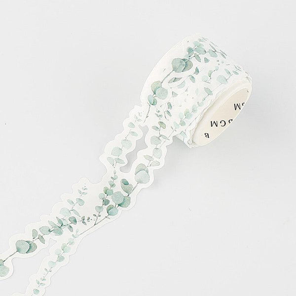 BGM Washi Floral Lace Masking Tape 25mm - Eucalyptus | papermindstationery.com | BGM, Floral lace tapes, Flower, masking tape, Washi Tapes