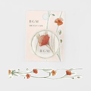 BGM Washi Floral Lace Masking Tape 25mm - Red Flower | papermindstationery.com | 25mm, BGM, boxing, Floral lace tapes, Flower, sale, Washi Tapes