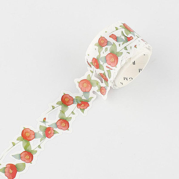 BGM Washi Floral Lace Masking Tape 25mm - Red Little Flower | papermindstationery.com | 25mm, BGM, boxing, Floral lace tapes, Flower, sale, Washi Tapes