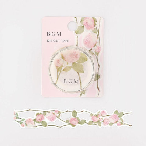 Pink Rose - BGM Washi Floral Lace Masking Tape 25mm | papermindstationery.com