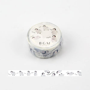 BGM Washi Tape 15mm Masking Tape - Life Penguin | papermindstationery.com | 15mm, Animal, BGM, masking tape, Sticker, Washi Tapes