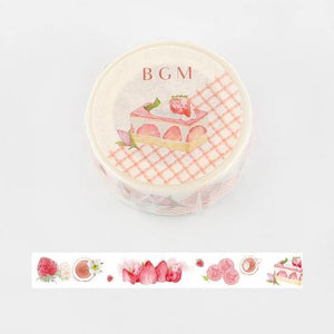 BGM Washi Tape 15mm Masking Tape - Strawberry Cake